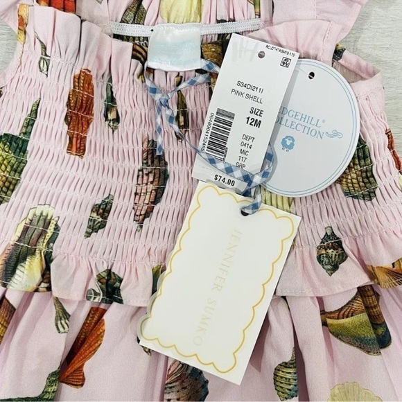 Edgehill Collection Jennifer Sumko Pink Shell Dress NWT Toddler Girls - Picture 5 of 10